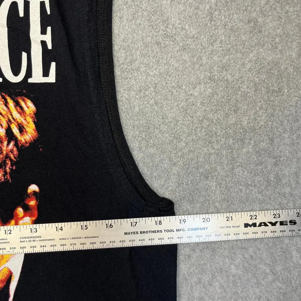 scarface tank top black cotton crew neck mens medium